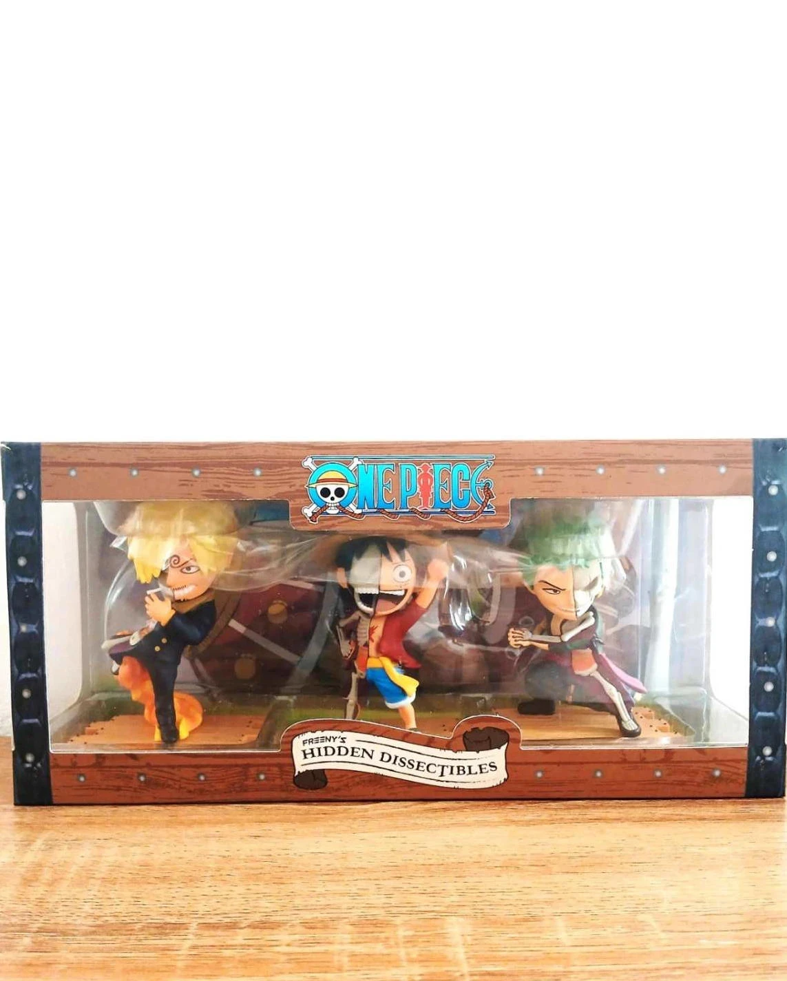 Coffret 3 Figurines One Piece Luffy, Zoro, Sanji NEUF Mighty Jaxx